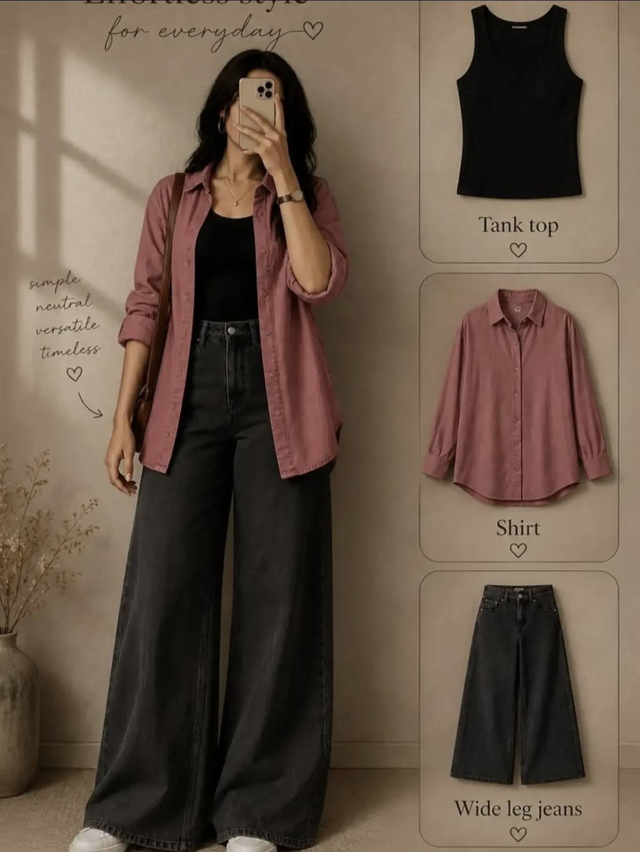Rosewood Shirt Layer Set