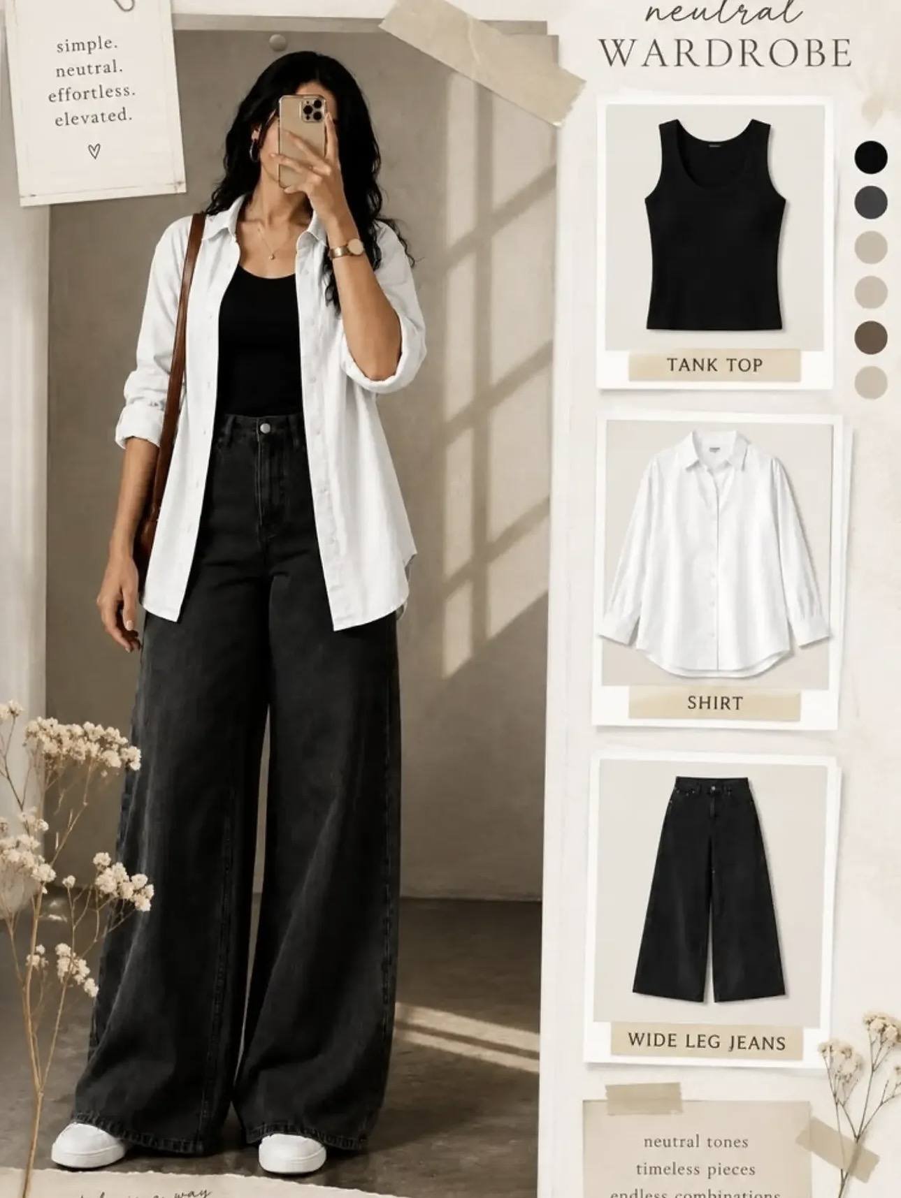 Ivory Shirt Layer Set